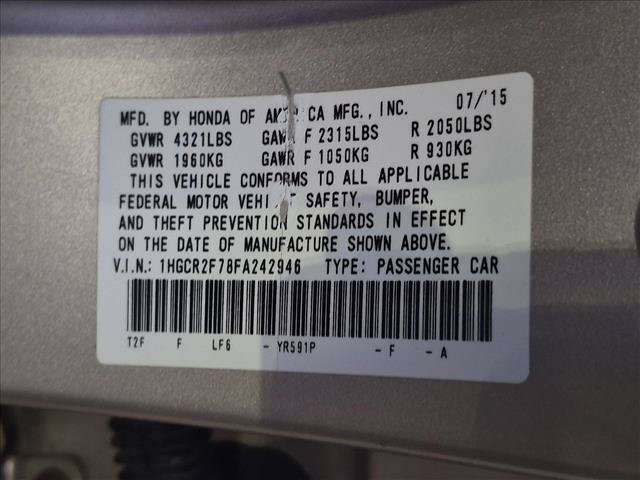 Used 2015 Honda Accord EX image 25