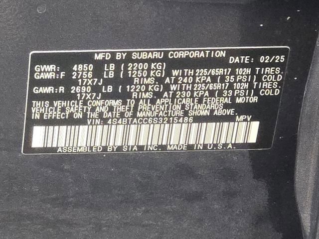 Certified 2025 Subaru Outback Premium image 17