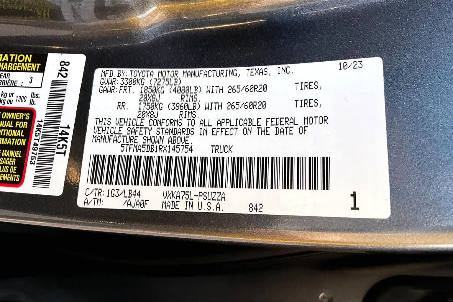Used 2024 Toyota Tundra 1794 Edition AWD/4WD image 32