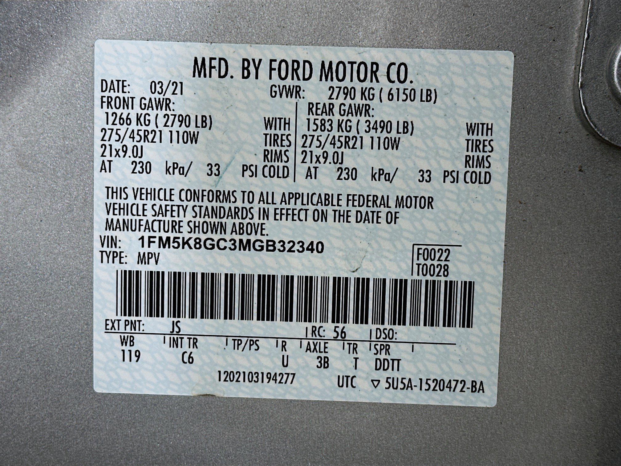 Used 2021 Ford Explorer ST w/ Equipment Group 401A image 38