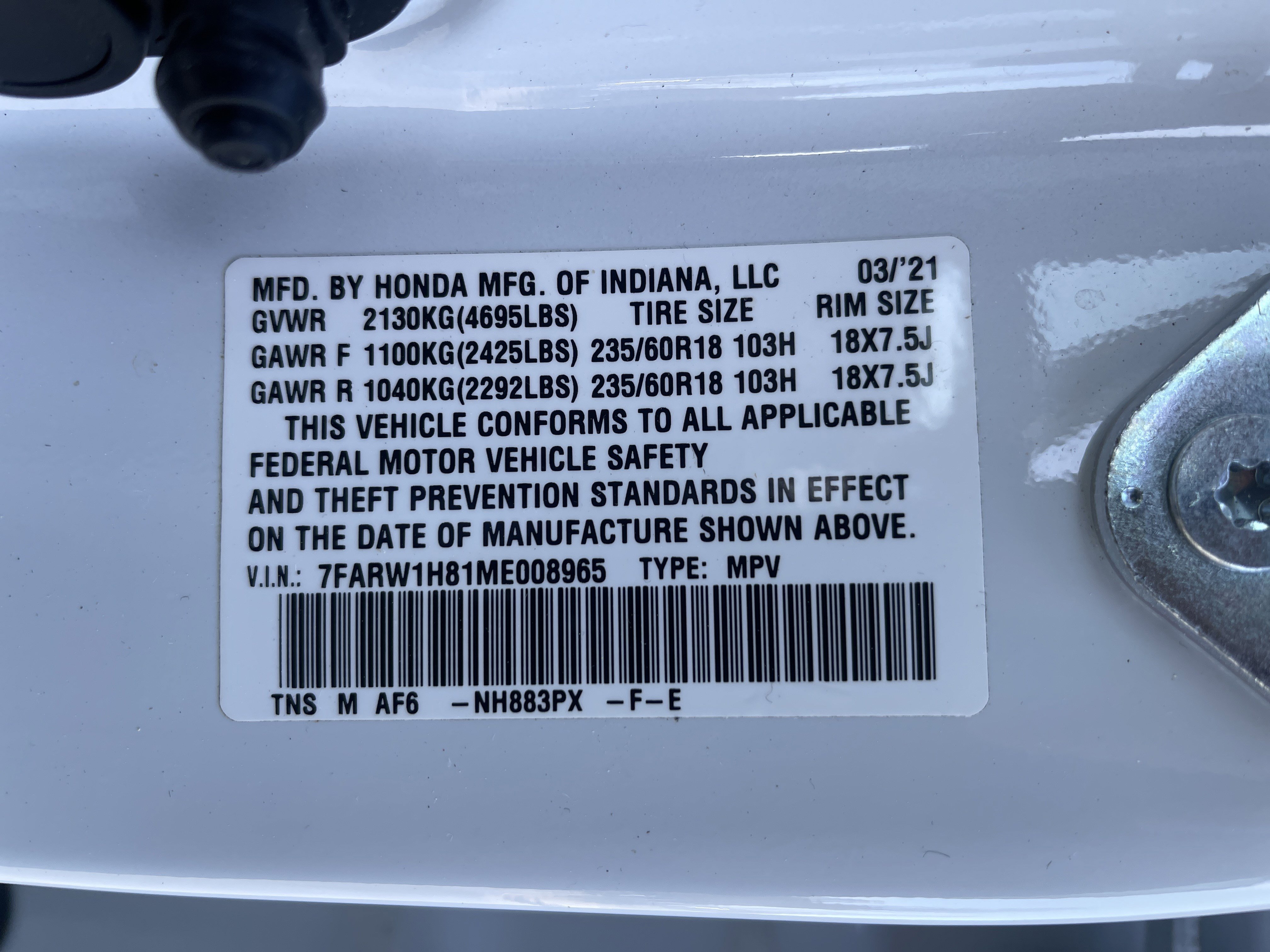 Certified 2021 Honda CR-V EX-L image 36