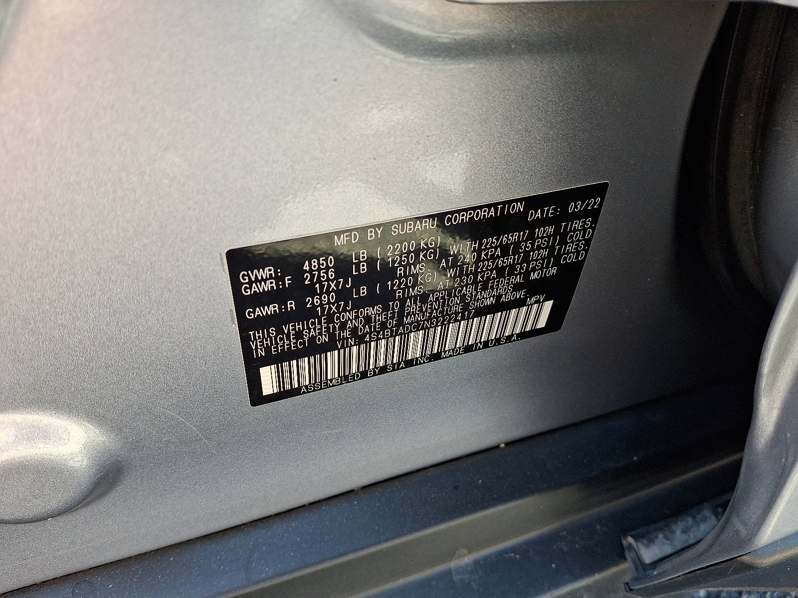 Used 2022 Subaru Outback Premium image 27