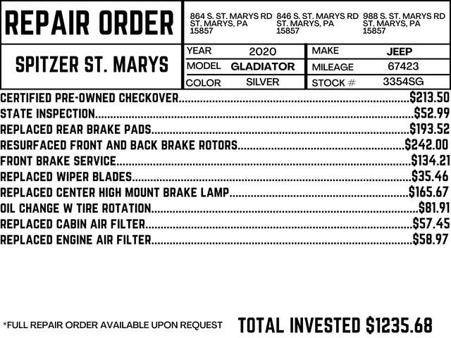 Used 2020 Jeep Gladiator Overland image 2