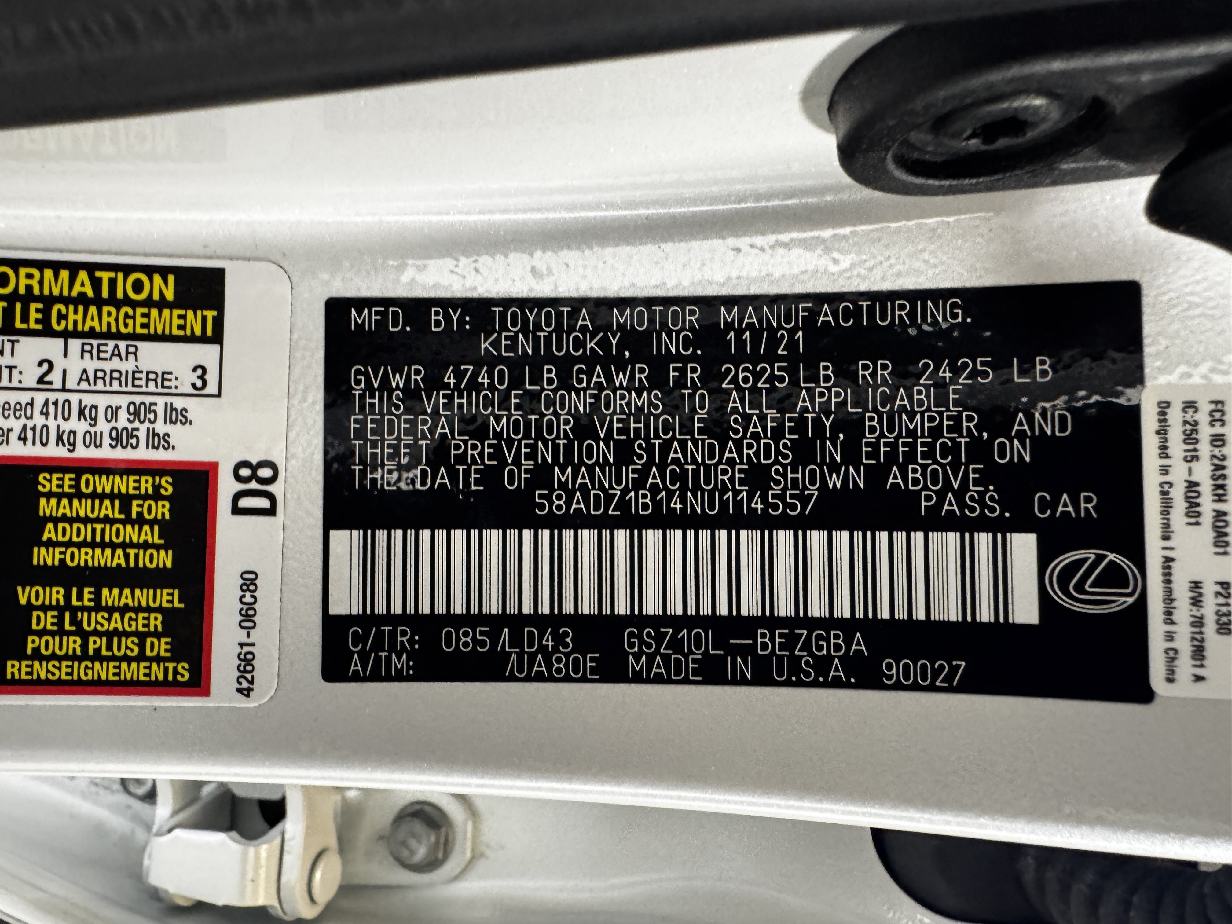 Used 2022 Lexus ES 350 w/ Premium Package FWD image 37
