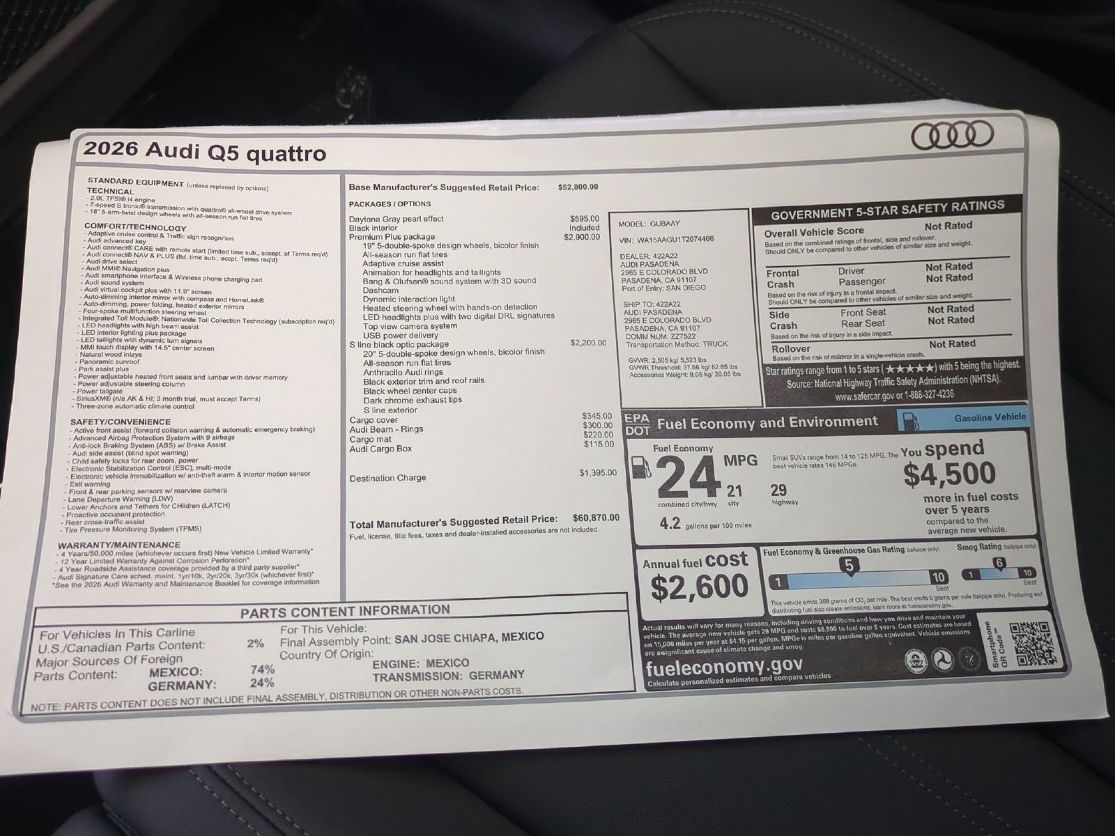 New 2026 Audi Q5 Premium Plus AWD/4WD image 18