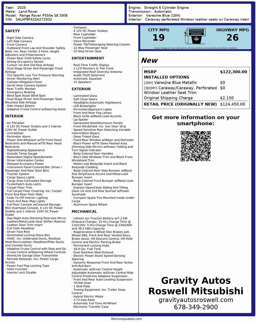 Used 2025 Land Rover Range Rover SE image 3