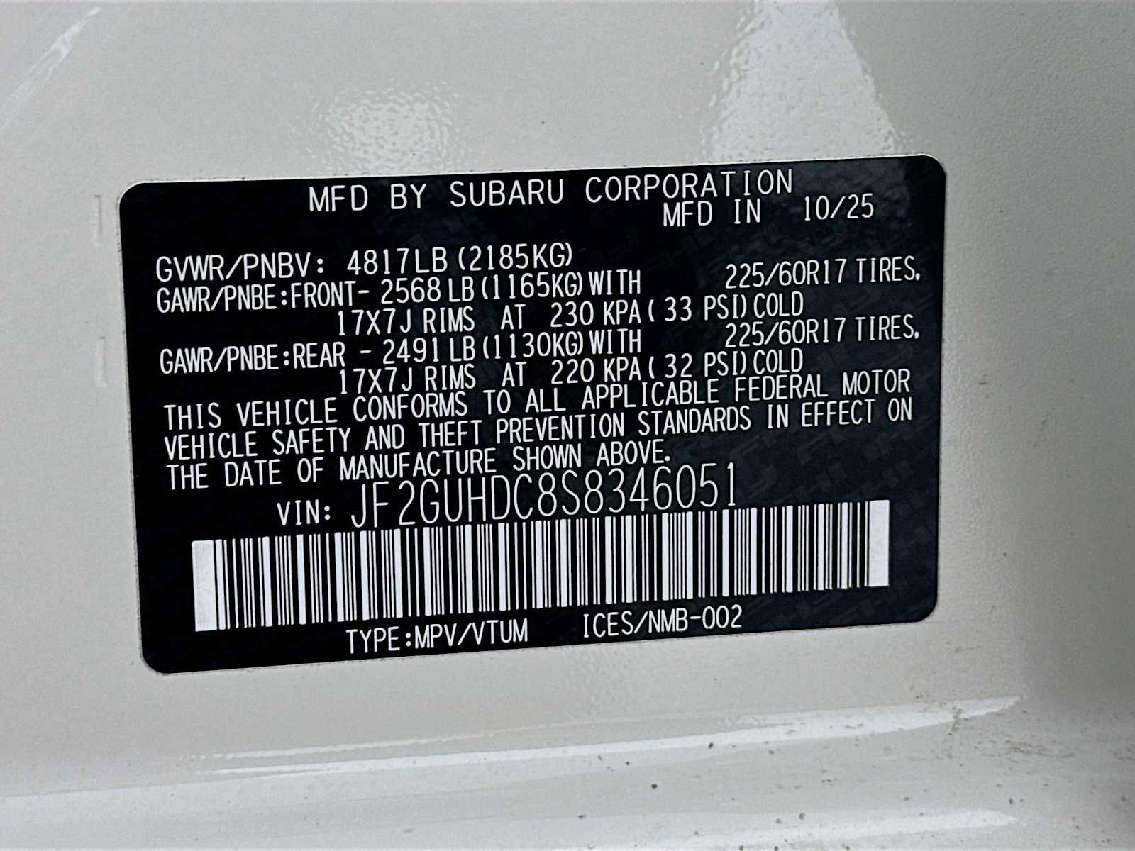 Certified 2025 Subaru Crosstrek 2.0i Premium AWD/4WD image 29