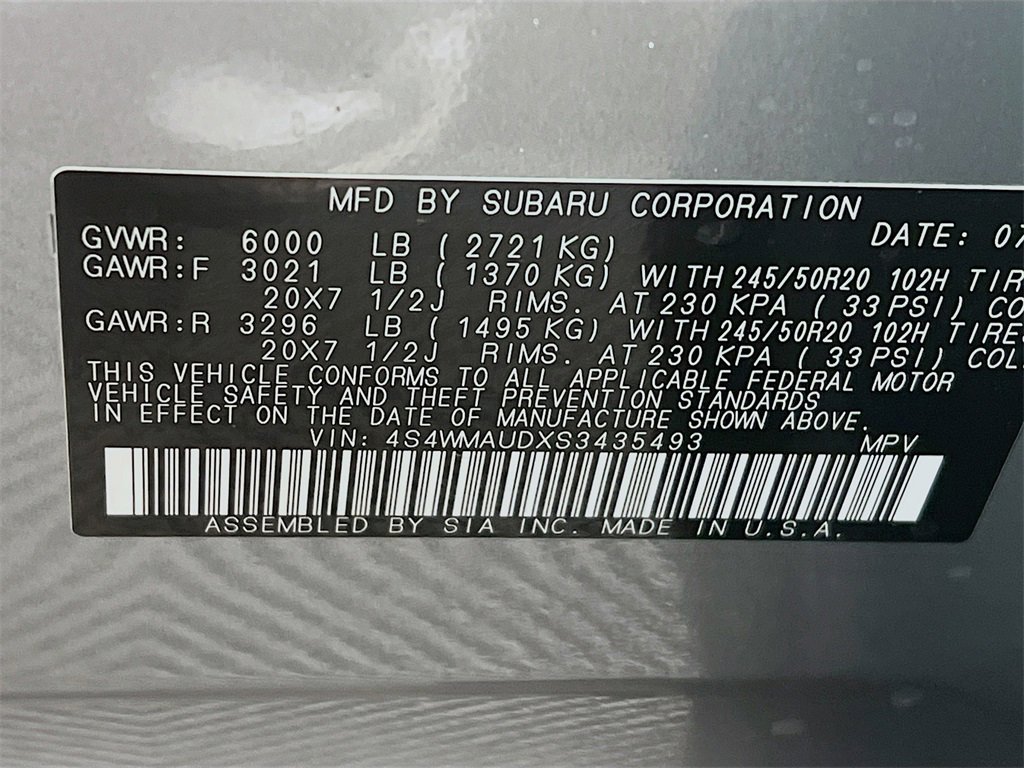 New 2025 Subaru Ascent Touring image 24