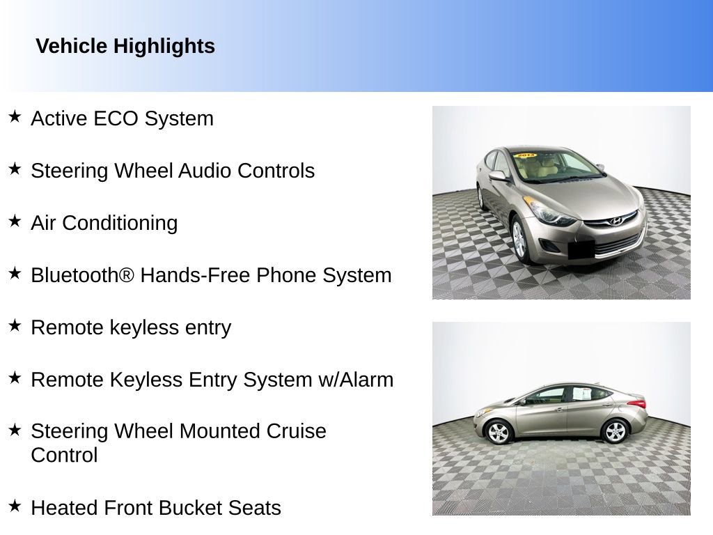 Used 2013 Hyundai Elantra GLS image 2