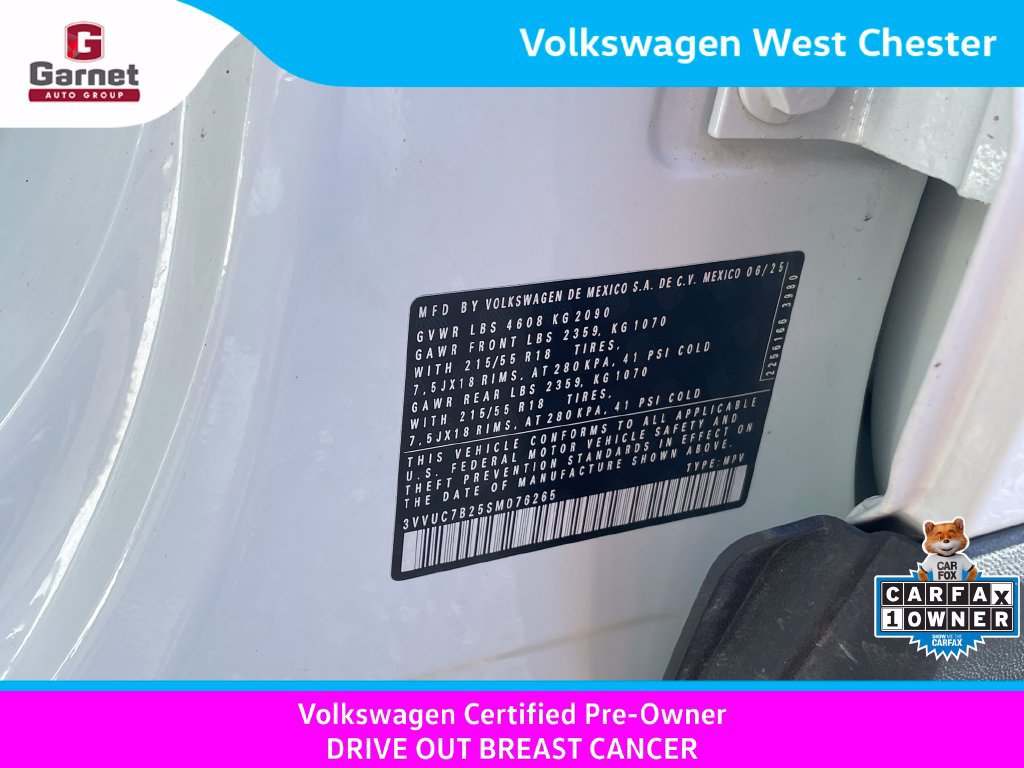 Certified 2025 Volkswagen Taos SE AWD/4WD image 15