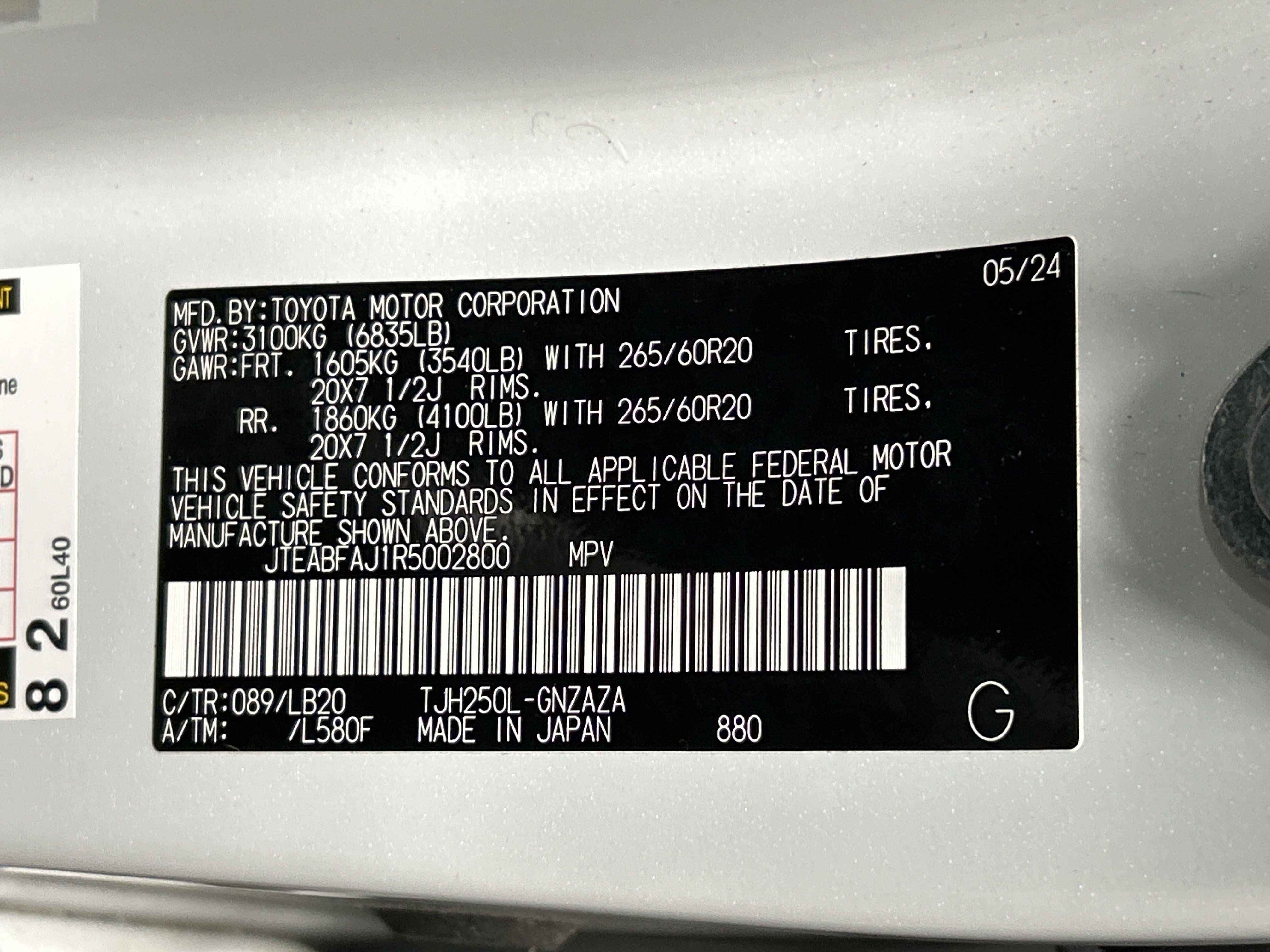 Used 2024 Toyota Land Cruiser w/ Premium Package AWD/4WD image 34