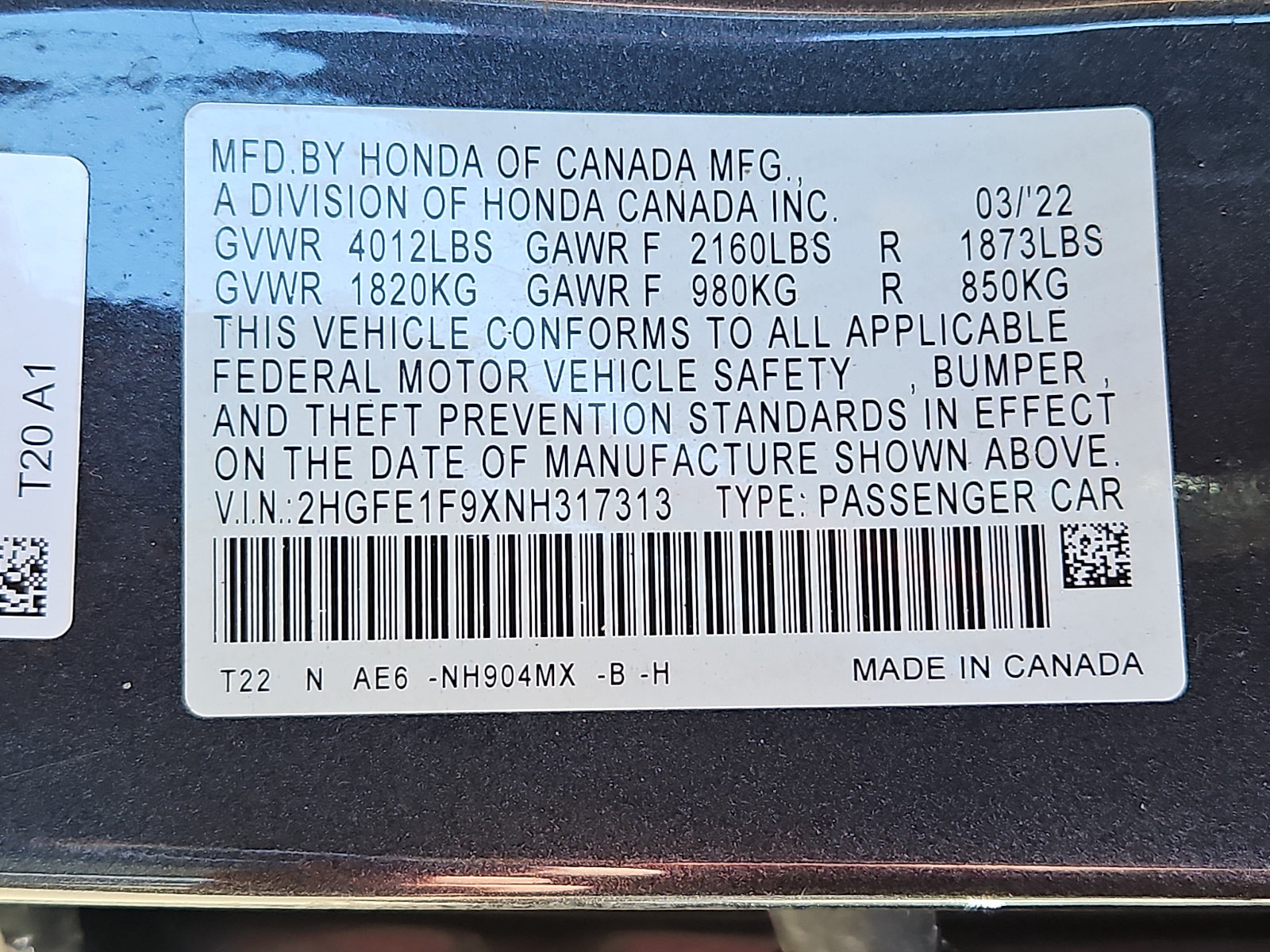 Used 2022 Honda Civic Touring image 32