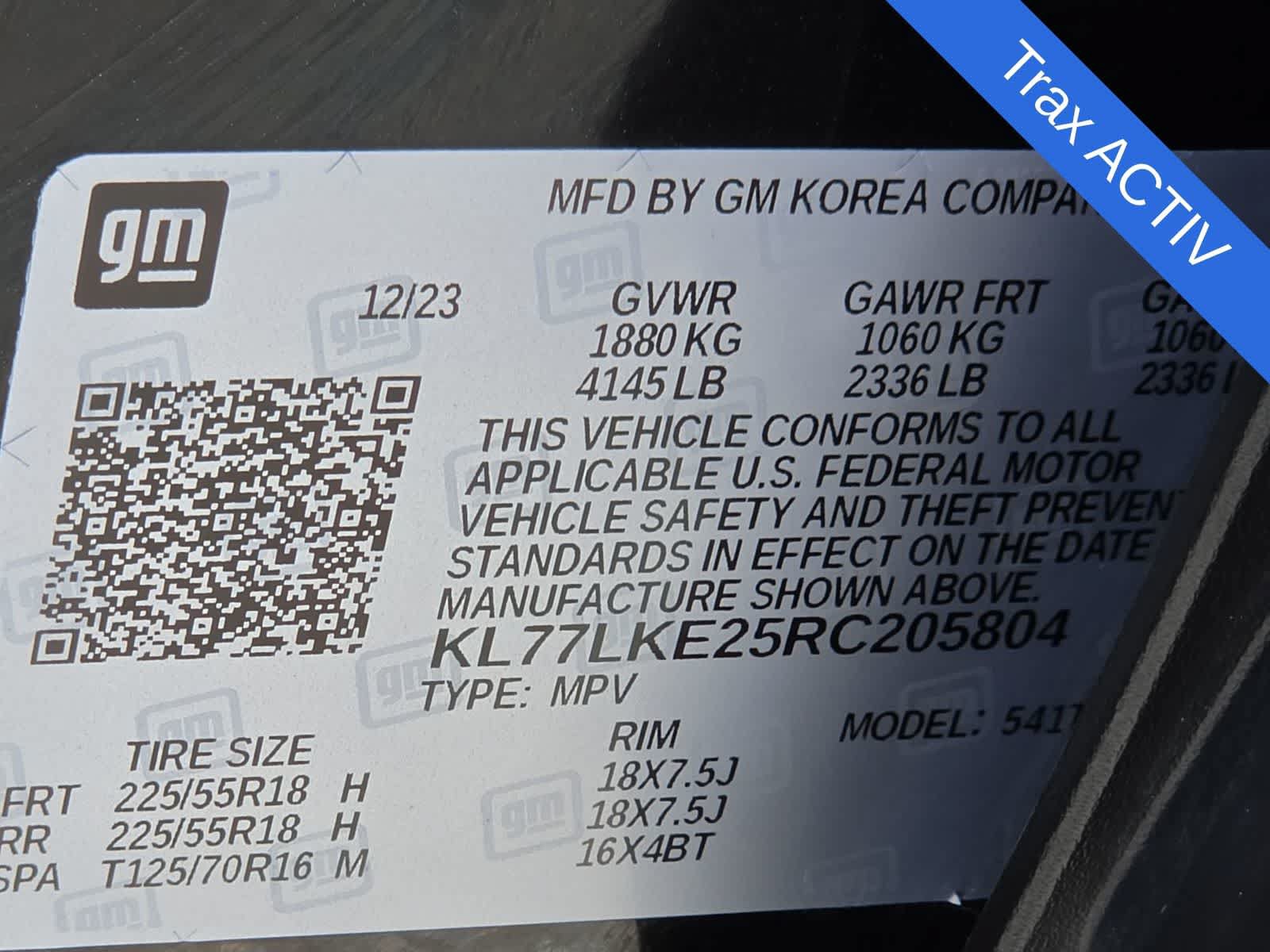 Used 2024 Chevrolet Trax ACTIV w/ Driver Confidence Package FWD image 25