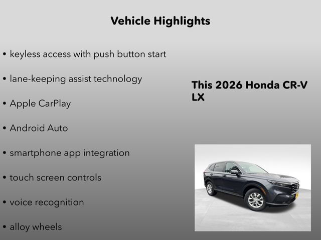 New 2026 Honda CR-V LX image 10