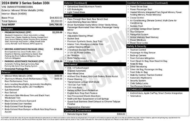 Used 2024 BMW 330i Sedan w/ Premium Package image 3