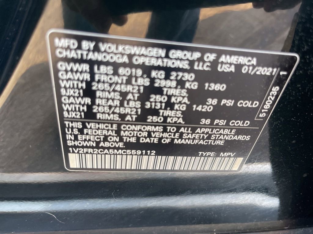 Used 2021 Volkswagen Atlas SEL Premium AWD/4WD image 33