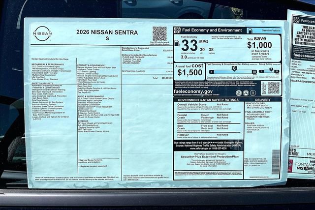 New 2026 Nissan Sentra S image 12