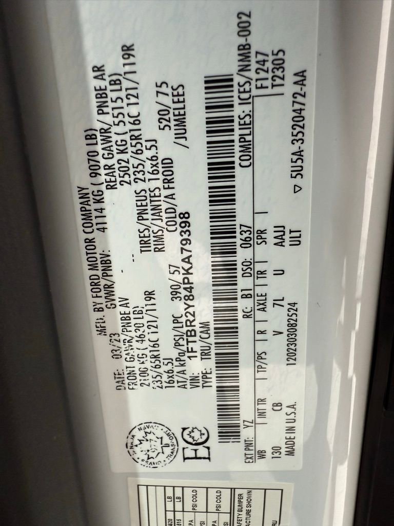 Used 2023 Ford Transit 250 Low Roof AWD w/ Exterior Upgrade Package image 29