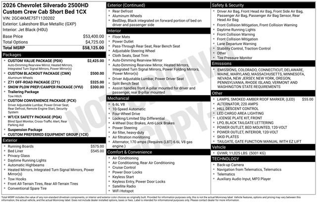 New 2026 Chevrolet Silverado 2500 Custom w/ Custom Value Package image 27