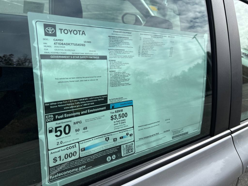 New 2026 Toyota Camry LE image 27