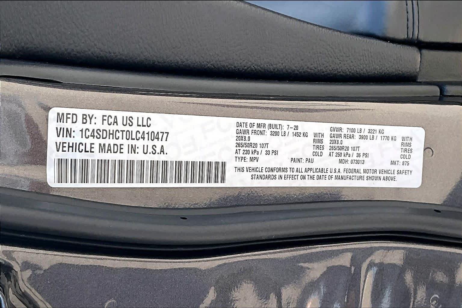 Used 2020 Dodge Durango R/T w/ Trailer Tow Group IV RWD image 72