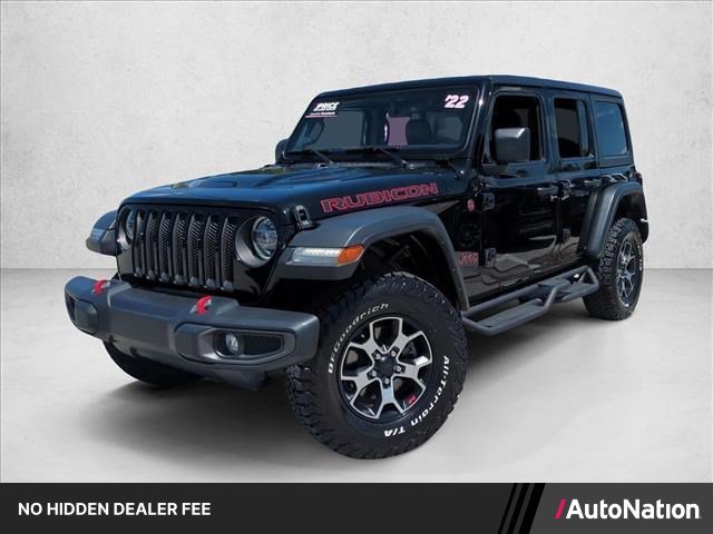 Used 2022 Jeep Wrangler Unlimited Rubicon w/ LED Lighting Group AWD/4WD image 1