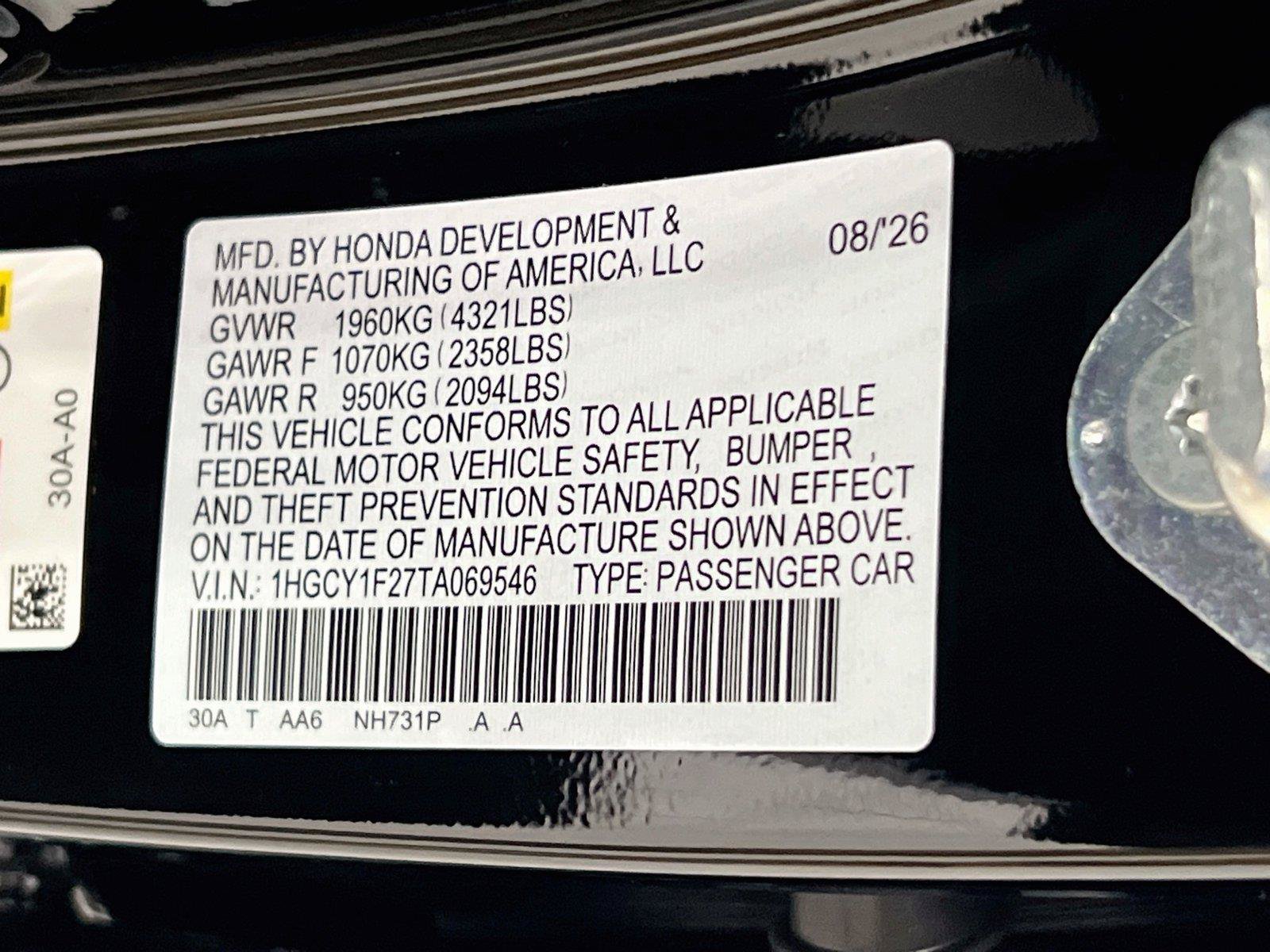 New 2026 Honda Accord LX image 21