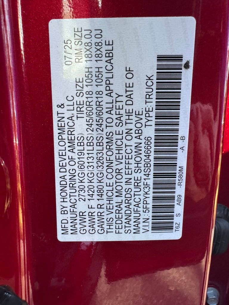 New 2025 Honda Ridgeline Sport image 22