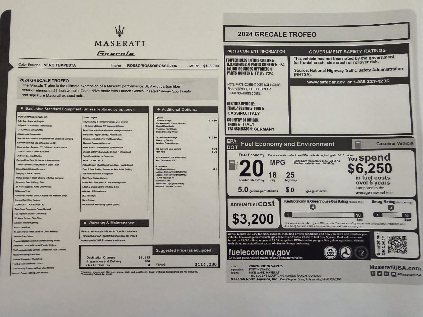 Used 2024 Maserati Grecale Trofeo image 9