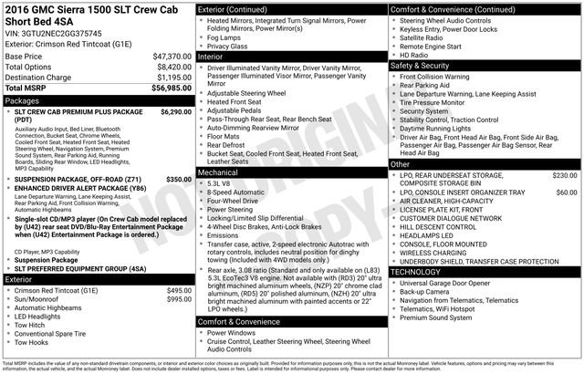 Used 2016 GMC Sierra 1500 SLT image 3