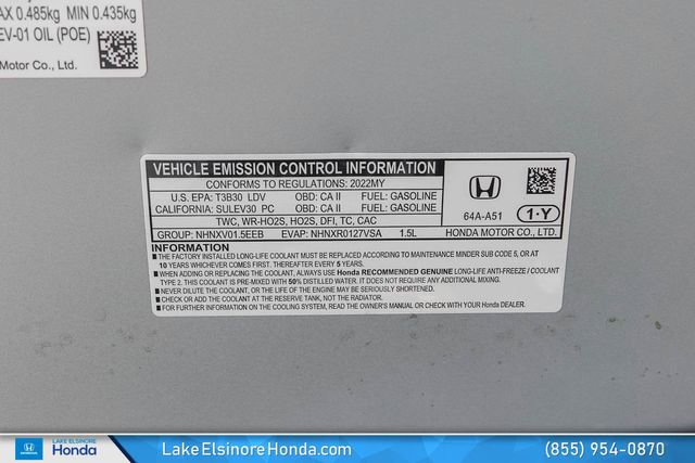 Certified 2022 Honda Civic EX image 31