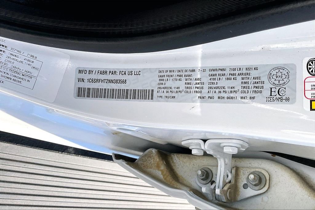 Used 2022 RAM 1500 Limited w/ Body-Colour Bumper Group image 17