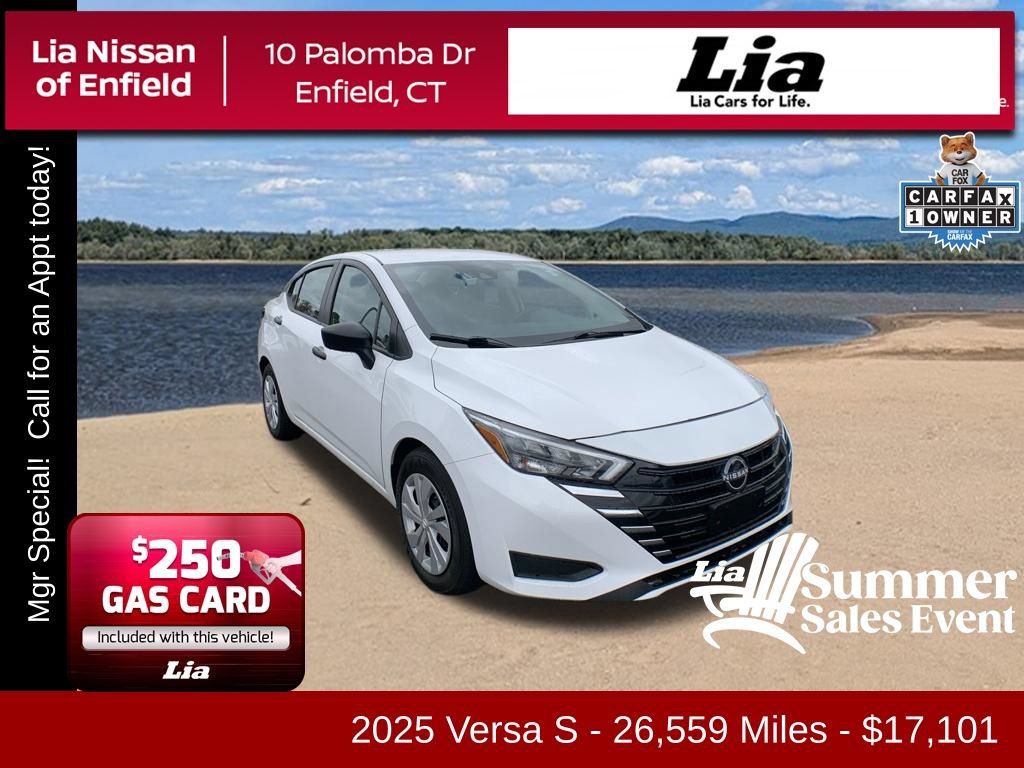 Used 2025 Nissan Versa S FWD image 1