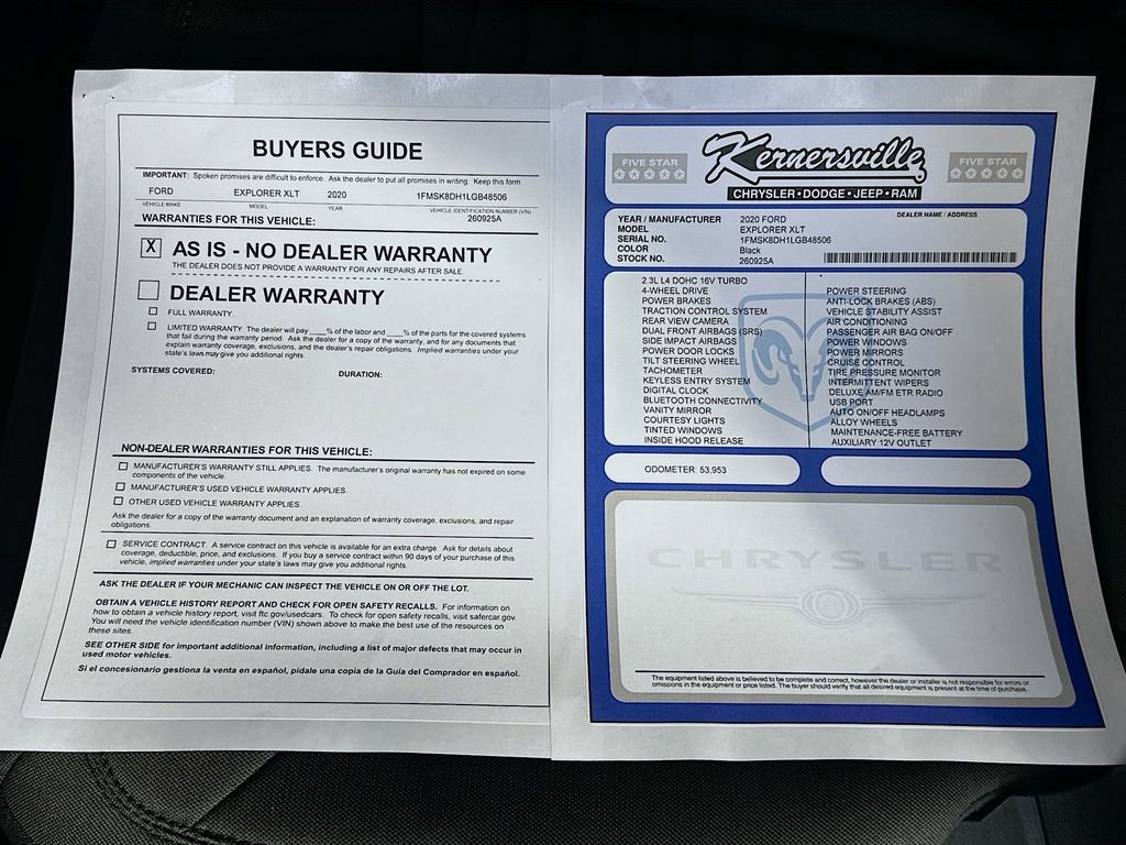 Used 2020 Ford Explorer XLT AWD/4WD image 36