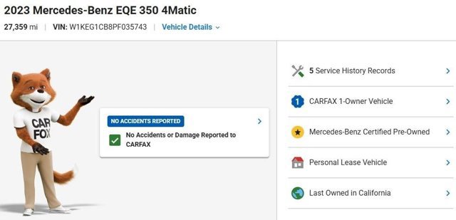 Certified 2023 Mercedes-Benz EQE 350+ 4MATIC Sedan image 3
