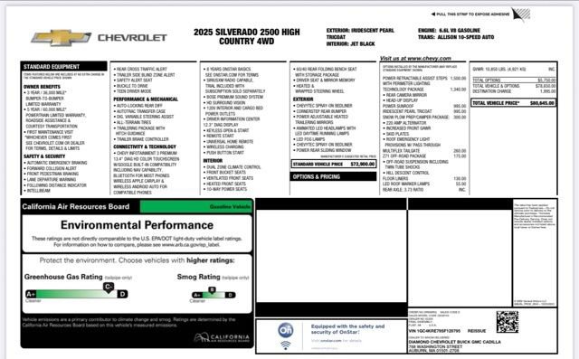 Used 2025 Chevrolet Silverado 2500 High Country w/ Technology Package image 27