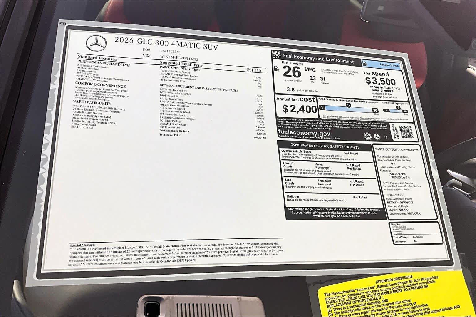 New 2026 Mercedes-Benz GLC 300 4MATIC image 18