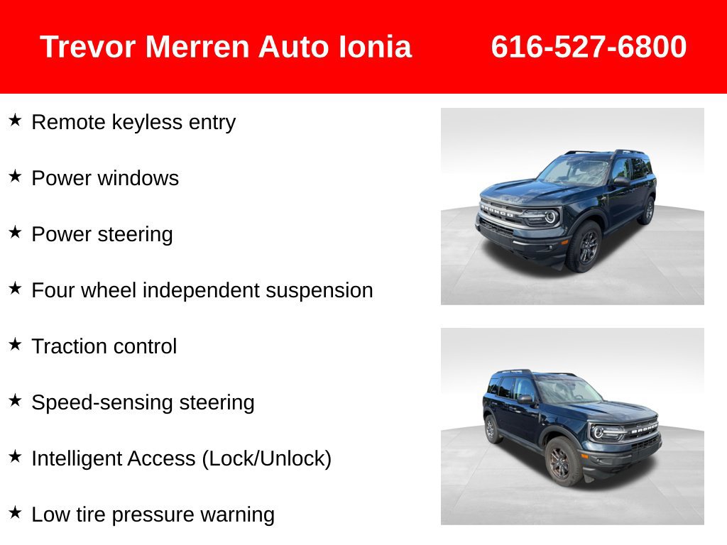 Used 2022 Ford Bronco Sport Big Bend w/ Convenience Package AWD/4WD image 32