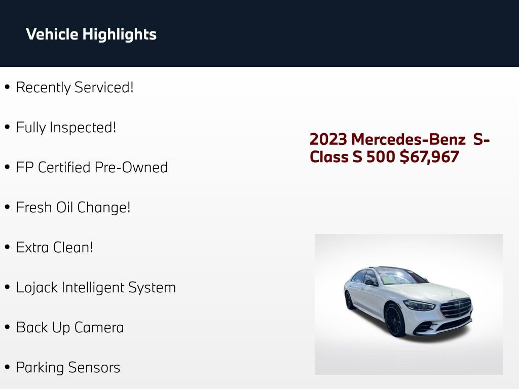 Used 2023 Mercedes-Benz S 500 4MATIC image 2