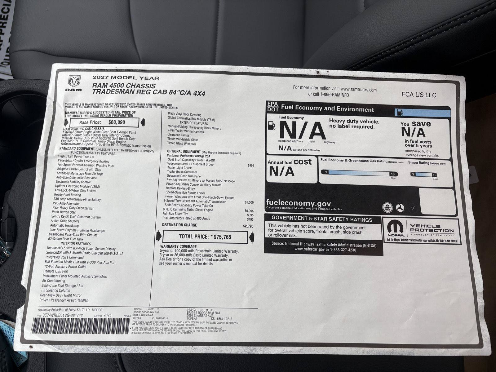 New 2027 RAM 4500 Tradesman AWD/4WD image 20