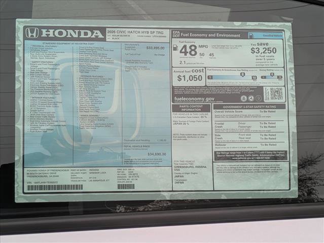 New 2026 Honda Civic Sport Touring image 18