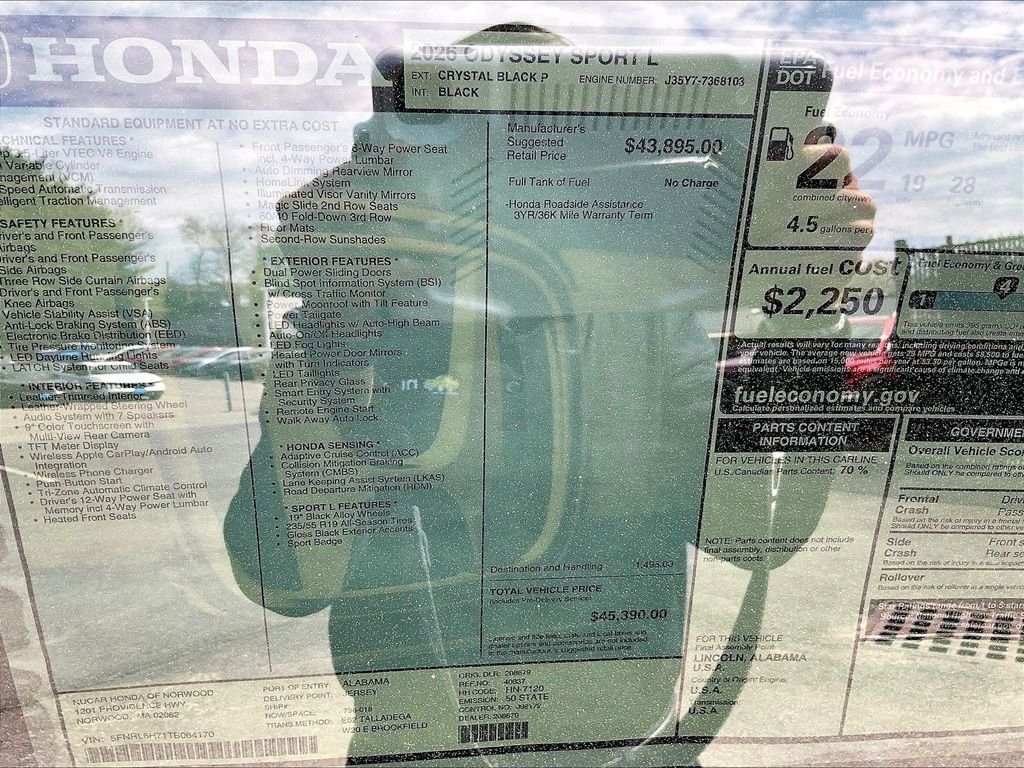 New 2026 Honda Odyssey Sport-L image 18