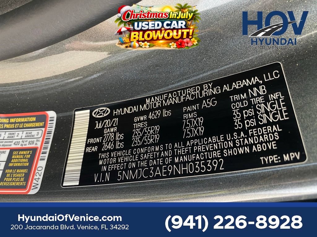 Certified 2022 Hyundai Tucson SEL w/ Convenience + Premium Package FWD image 53