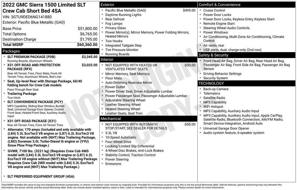 Certified 2022 GMC Sierra 1500 SLT w/ SLT Premium Package AWD/4WD image 2