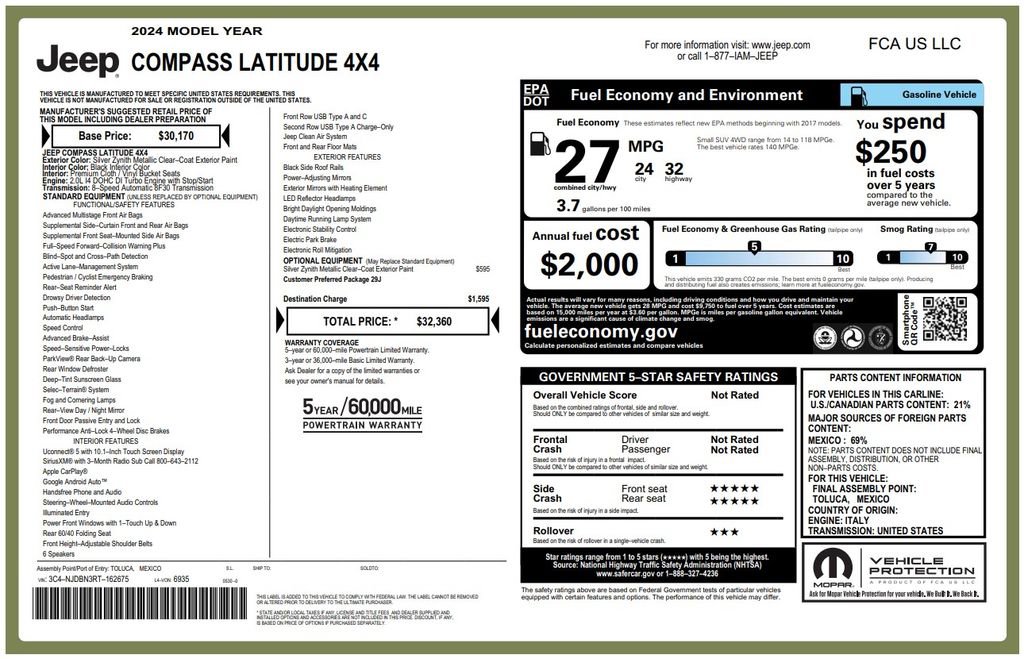 Certified 2024 Jeep Compass Latitude image 3