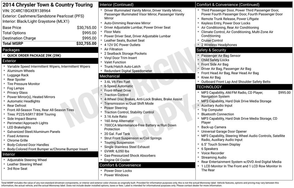 Used 2014 Chrysler Town & Country Touring FWD image 27