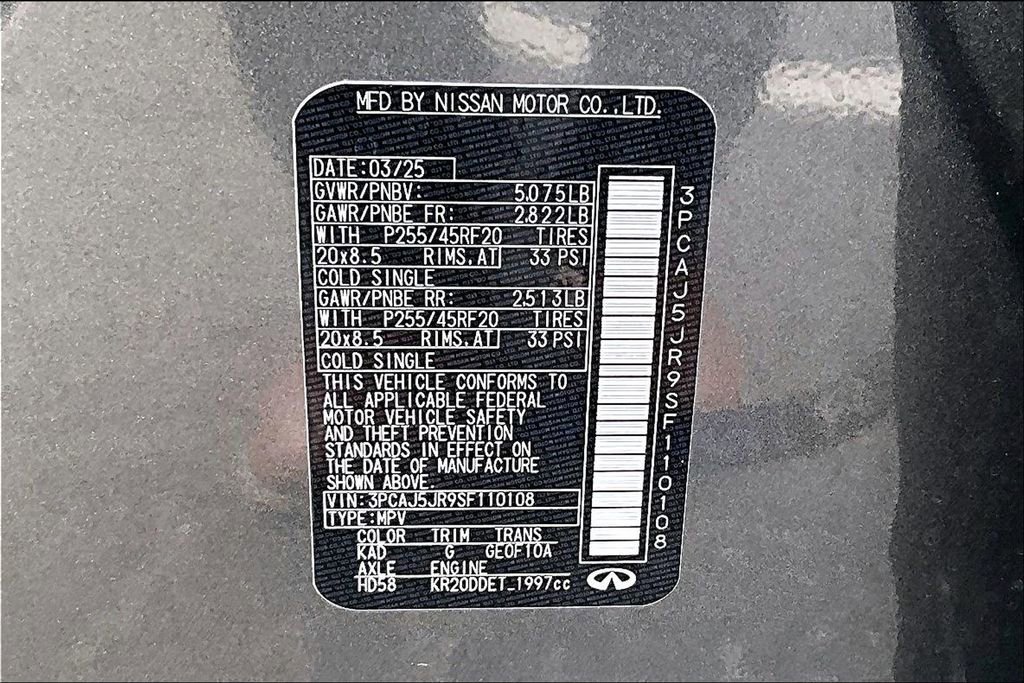 Certified 2025 INFINITI QX55 Luxe w/ Cargo Package image 45