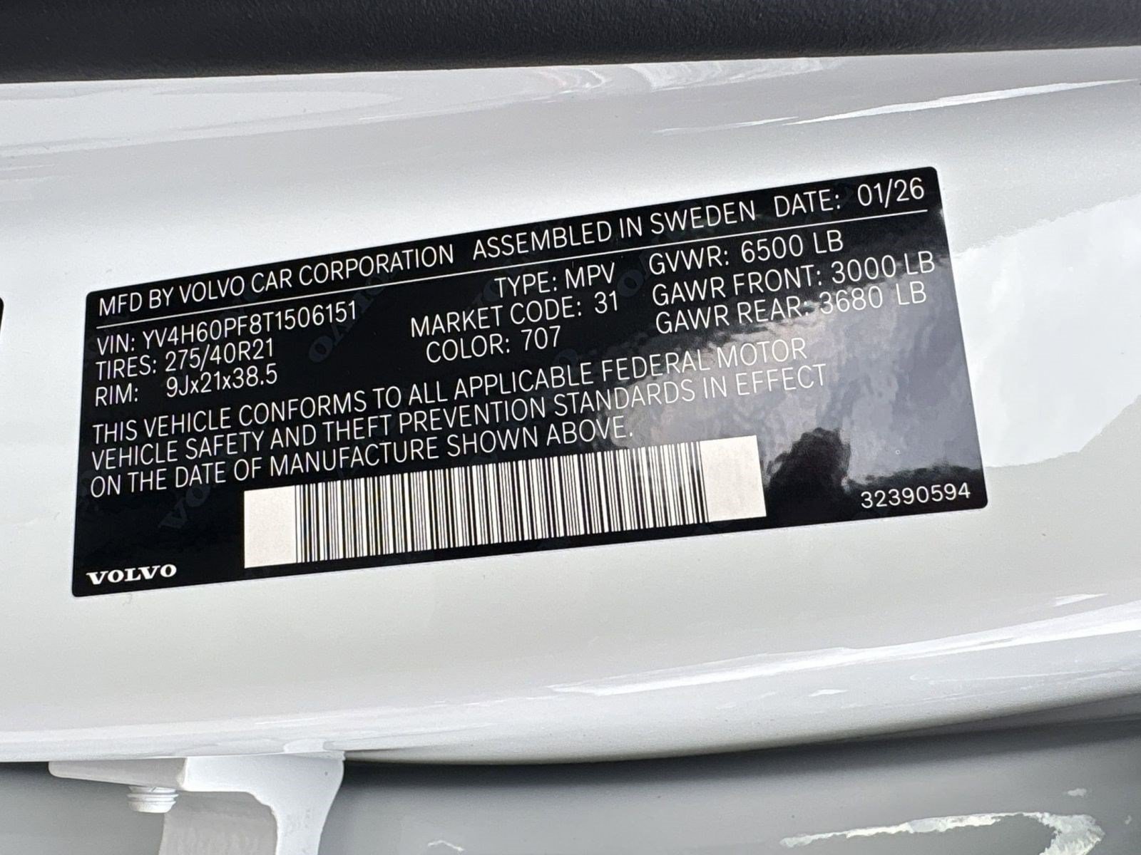 New 2026 Volvo XC90 T8 Ultra w/ Protection Package AWD/4WD image 20