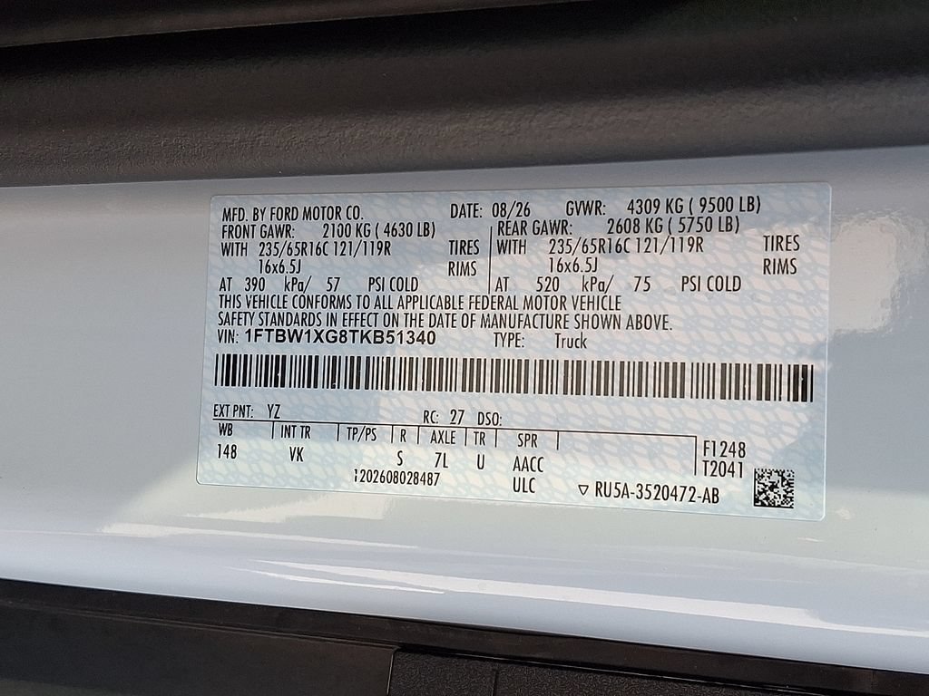 New 2026 Ford Transit 350 148 High Roof w/ Load Area Protection Package RWD image 17