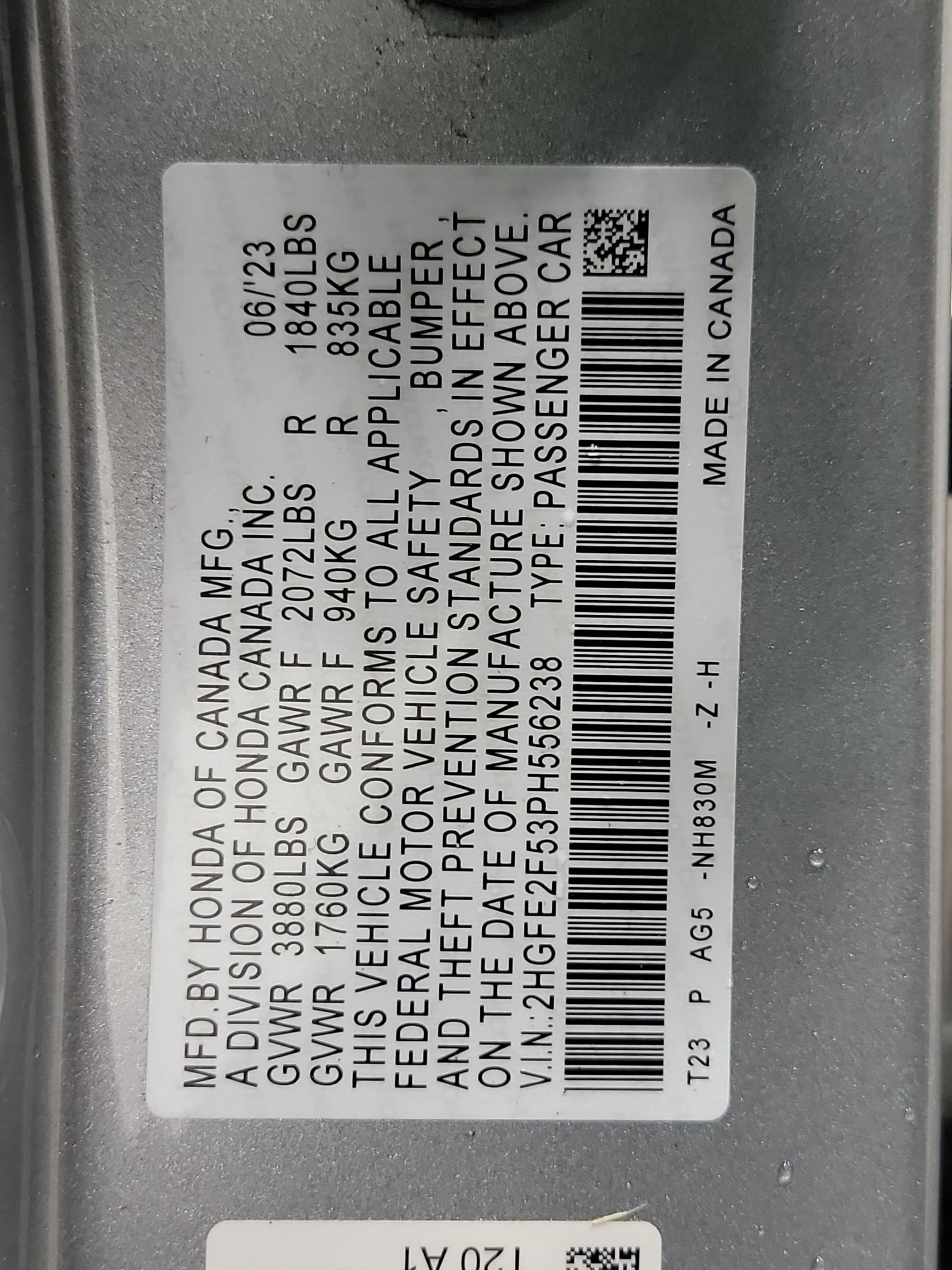 Certified 2023 Honda Civic Sport image 32